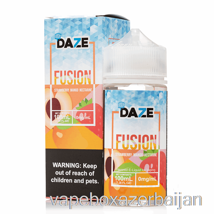 Vape Box Azerbaijan ICED Strawberry Mango Nectarine - 7 Daze Fusion - 100mL 3mg